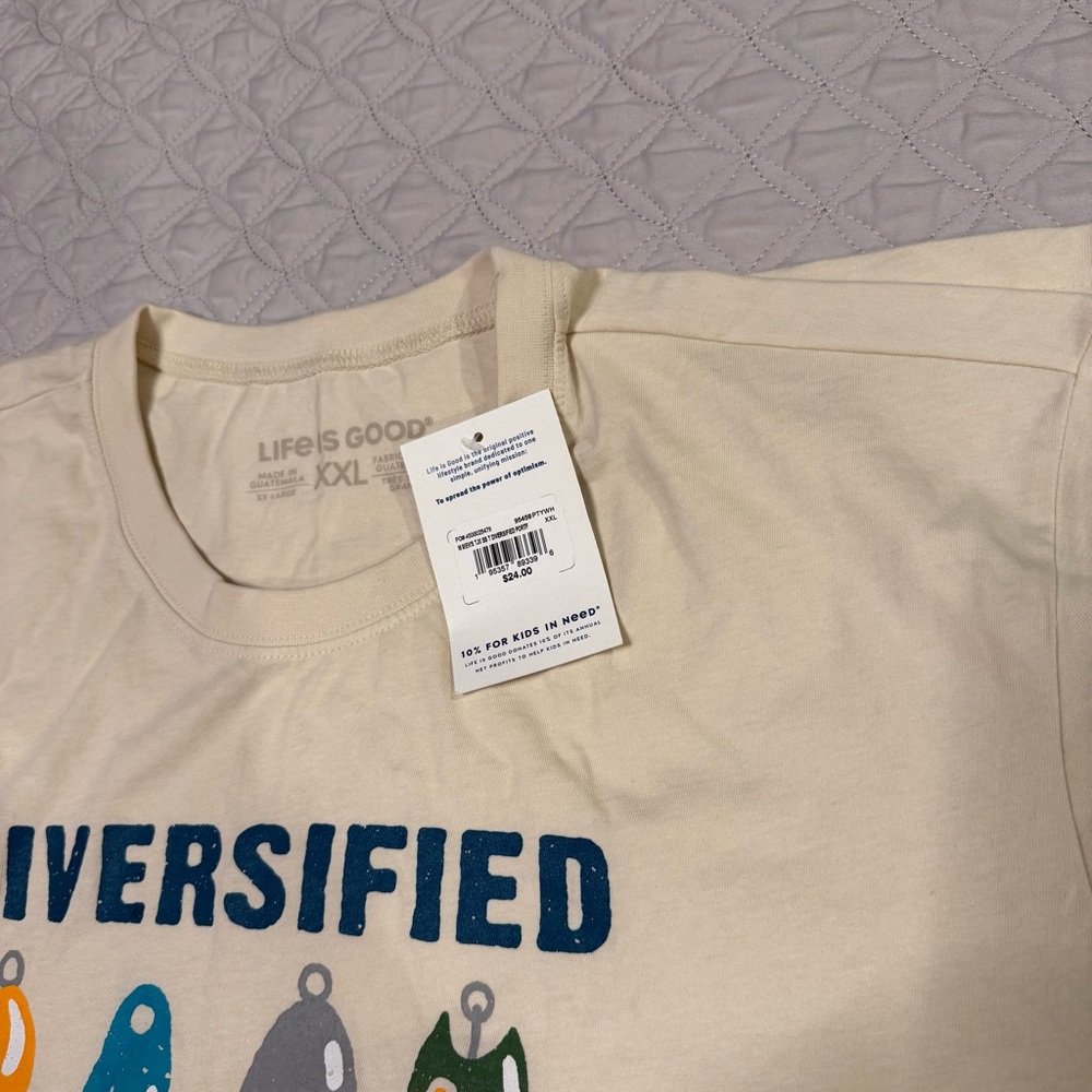 NWT Life Is Good - MEN’s LOGO T-Shirt size XXL - Picture 9 of 9
